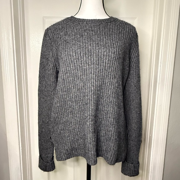 Ann Taylor Sweaters - Ann Taylor Wool Blend Gray Women's Sweater Size M